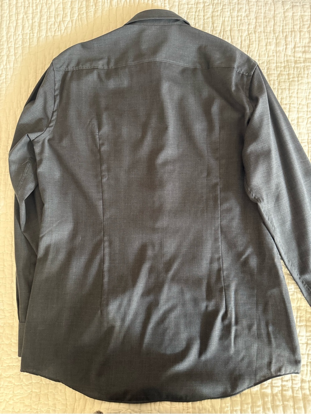 NWT BOSS Hugo Boss Reda 100% Virgin Wool Slim Fit Dress Shirt 16.5 42 - Picture 6 of 8